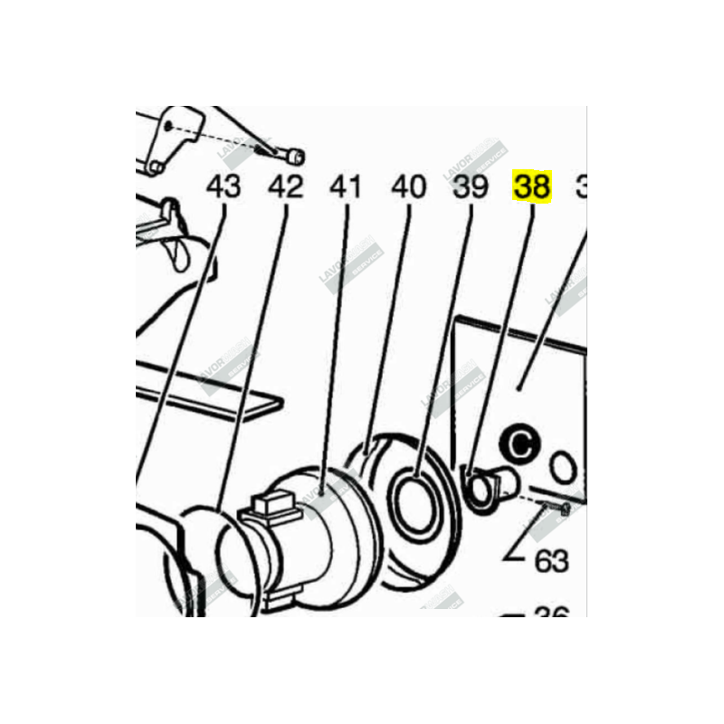 4.508.0009 - RACCORD D'ASPRIATION FLEXIBLE AUTOLAVEUSE LAVOR