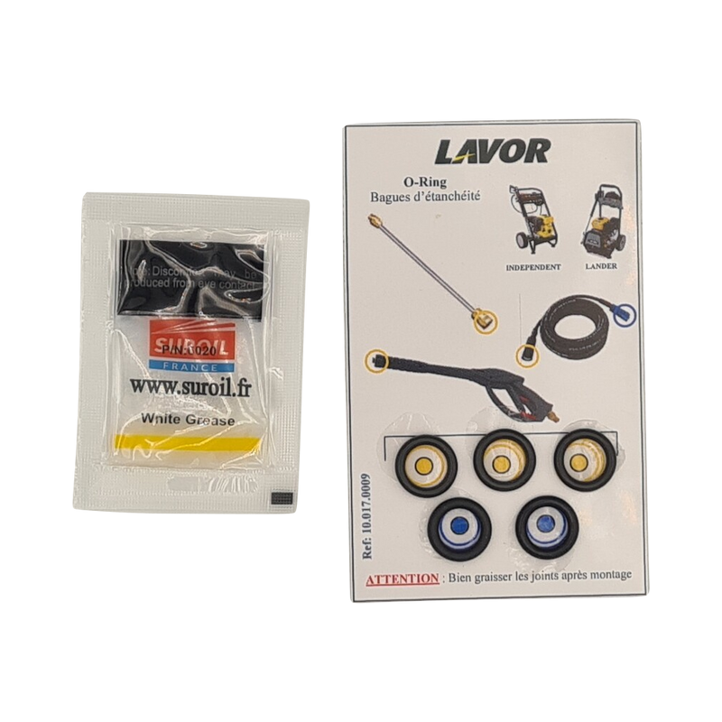 10.017.0009 - KIT JOINTS POUR ACCESSOIRES LAVOR THERMIQUE + GRAISSE 3G 10.017.0009 - KIT JOINTS POUR ACCESSOIRES LAVOR THERMIQUE + GRAISSE 3G