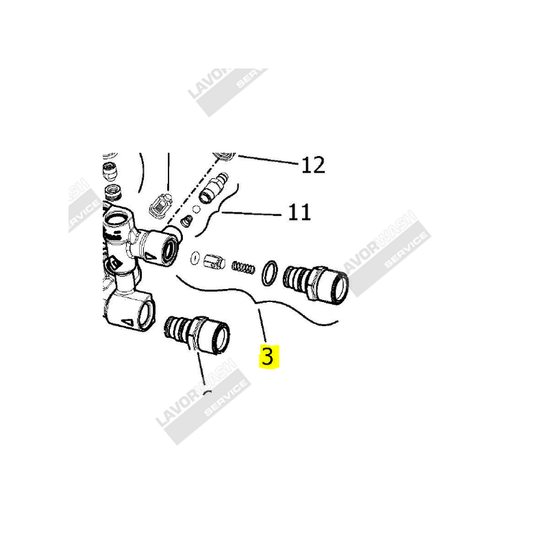 KIT 307 RACCORD LAITON POMPE - image 1